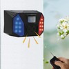 Solar Alarm Lamp IP65 Waterproof Infrared Siren Sound Light Alert