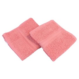 Westward Ho! 2 Pack Face Towels - Super Soft 100% Combed Cotton, 390 GSM, Highly Absorbent & Gentle on Skin, 30cm x 30cm, (Rose)