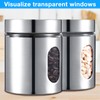 Mimorou 6 Pack Kitchen Canisters Set Airtight Coffee Sugar Tea