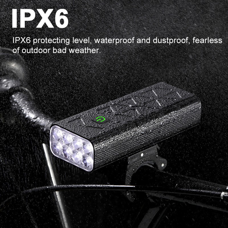 8LED Bike Light Front Bicycle Headlight High Brightness Rechargeable Cycle