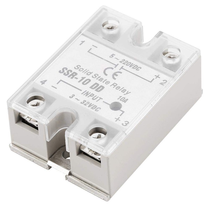 SSR-10DD Solid State Relay, 3-32 VDC to 5-220 VDC/10A