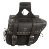Milwaukee Leather SH57901ZB Black Medium Zip-Off PVC Slanted Throw Over