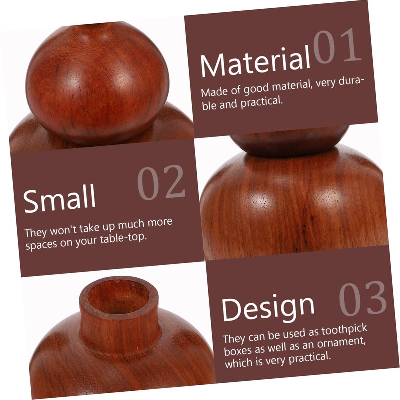 SHOWERORO 1pc Practical No-wax Gourd-shape Toothpick Holder for Home and