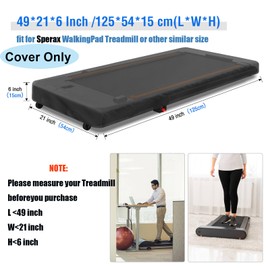 Aidetech Under Desk Treadmill Cover for Sperax Walking Vibration Pad, Dust-Proof Walking Pad Cover, Waterproof Protective Cover for Home Office - 49L x 21W x6H Inch(Cover Only)