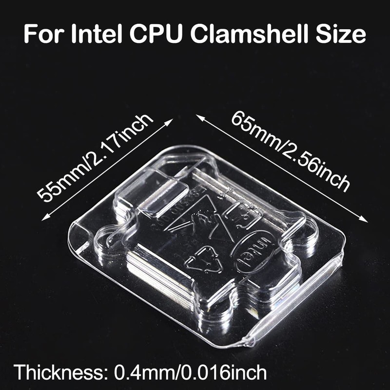 Xiatiaosann CPU Case Tray for Intel, Clamshell Plastic Protective Box