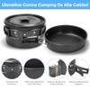 BYCRAY - Kit de Cocina Camping Portatil,16Pcs Utensilios de Cocina