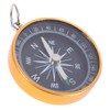 WOONEKY Portable Keychain Compass Aluminum Alloy Hiking Travel Compass with