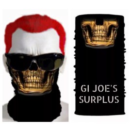 Unbranded 3D Yellow/Gold Skull Multi-Scarf Face Mask Tube Bandana Balaclava US Seller 2F3