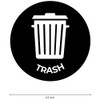 Recycle & Trash Decals (8.5 in) - Waterproof