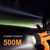 YIERBLUE Rechargeable Spotlight,Handheld Rechargeable Spotlight 18W Waterproof Flashlight, Super Bright