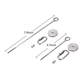 URBEST Bird Food Holder, Bird Feeders, Stainless Steel Parrot Fruit Vegetable Stick Holder, Bird Treat Skewer (Small+Large)