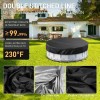 Pool Cover 18 Ft round Pool Cover with Reflective Strips,