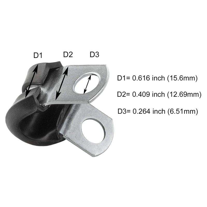 Longacre ADEL-187 Adel Clamp 3/16" 25 Pack