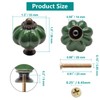 Seimneire 12pcs Dark Green Vintage Ceramic Cabinet Knobs and Drawer