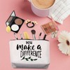 TSOTMO Thank Gift You Make A Difference Makeup Bag Social Worker Mentor Employee