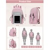 FIORETTO Backpack Womens School Bag Girls Boys, Lightweight Water-Resistant Fits