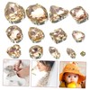 Hohopeti 50pcs Claw Diamond Decorations Handmade Rhinestones for Nail Art
