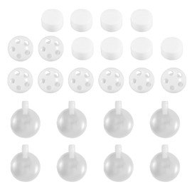 Set of 24 rattle tins, rattles for sewing, squeaker rattle balls, rattle balls for sewing, filling material in cuddly toy, for dog, pet, baby toy, noise maker