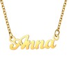 U7 Women's Name Necklace Stainless Steel / 18 Carat Gold-Plated