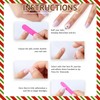 Gingerbread Man Short Square False Nails Christmas Press on Nails
