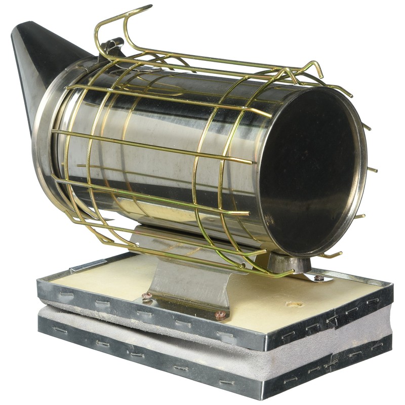 Pigeon Mountain Trading Company Standard-Duty Bee Smoker Beekeeping, 4"x7.5", Silver
