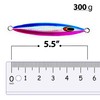 5.5" Tuna jigs,300g Saltwater Jigging Lures, 3 pcs Blue Pink
