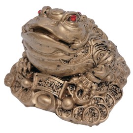 Morde de la Casa Three-Legged Frog Figurine, Feng Shui Power, Fortune and Leap, Prayed for the Great King Tripod Figurine, Good Luck Leap, Three-Legged Frog (Frog) Frog +