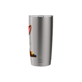 Angry Easter Bunny No More Eggs Funny Easter Design Stainless Steel Insulated Tumbler