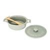 Creative Co-Op Brie Bakers with Lids & Wood Spreaders (Set