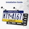 OKLPF Front License Plate Bracket- Front License Plate Mounting Kit，Universal