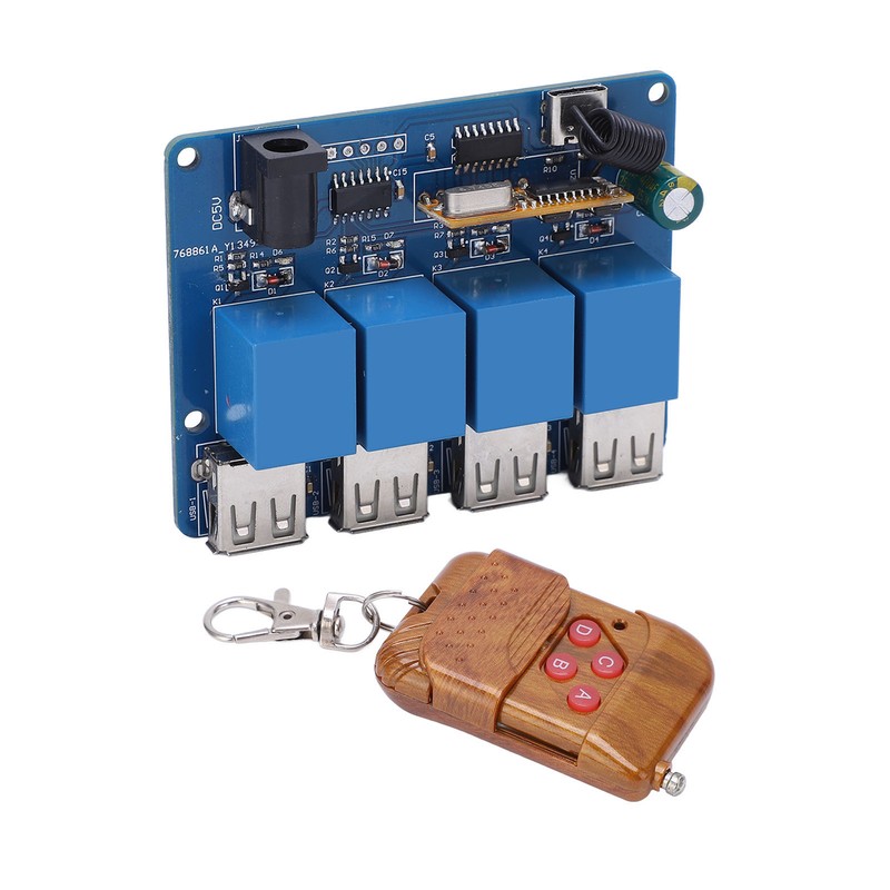 Power Supply Module 4 Channel 5V DC DC2.1 Type C