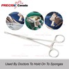 Precise Canada: Sponge Forceps 10" Straight Smooth Jaw Stainless Steel