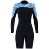 1.5MM Diving Onepiece Swimsuit Wetsuit Short Trousers for Snorkeling Surfing(Woman