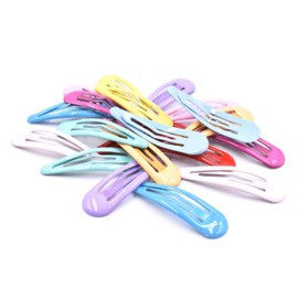 Art&Beauty 10 Pairs Colorful Glossy Snap Prong Clips Bendy Hair Clips Barrettes for Ladies Girls Women Adults Hair Bow By Art&Beauty