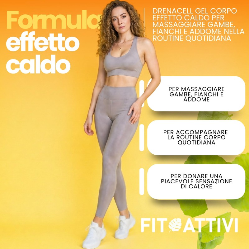 Crema Anticellulite Forte 550ml Crema Drenante Gambe, Fianchi, Addome Effetto