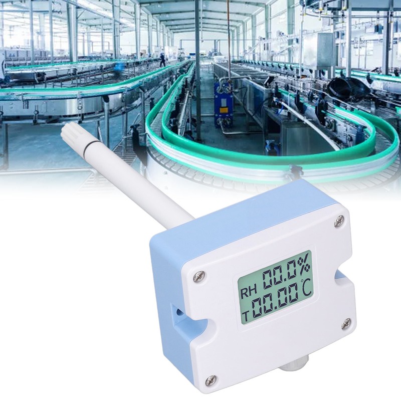 Temperature Humidity Collector Transmitter Air Duct RS485 Output Thermometer Hygrometer