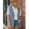 Shebote Womens Oversized Sleeveless Jean Denim Jacket Button Down Vest
