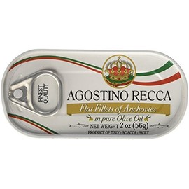 Agostino Recca - Flat Fillets of Anchovies in Olive Oil, (3)- 2 oz. Tins by AgostinoRecca