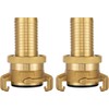 POPPSTAR 2x Brass Suction and High Pressure Coupling (Geka system