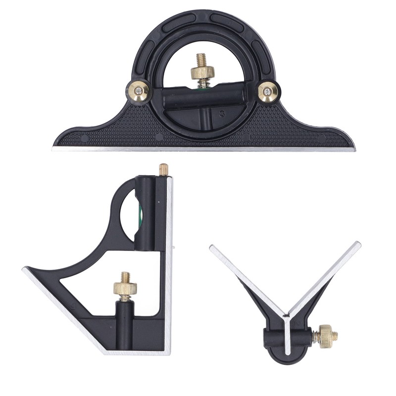300MM Combination Square Length Depth Angle Measuring Ruler Stainless Steel