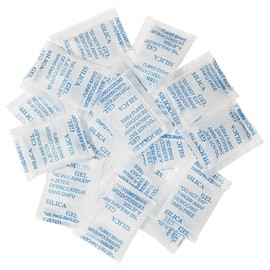 Weriirew 2 g x 100 packs silica gel sachets bags desiccant silica gel moisture absorber dehumidifier food grade oil resistant