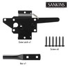 SANKINS Self-Locking Gate Latch Heavy Duty for Wooden Fence, Post