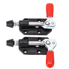 Toggle Clamp, 2 Pcs Quick Release Push Pull Clamp for Woodworking Jigs and Fixtures, Adjustable Pocket Hole Jigs for Welding, Crosscut Sled, CNC, 20mm, GH-302-CR