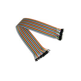 kabelmeister - Jumper Wire/Wire Jumper Cable - Male to Female - 40 cm - 40 Pin Separable Cores for Arduino, Raspberry Pi, Banana Pi, Breadboad, Breadboard etc.