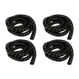 TEMCo ST0490-4 pc 1-1/8" Hydraulic Hose Spiral Wrap 10 ft Wire Protector Cover Guard Cable Organizer - 1 Year Warranty