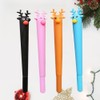Operitacx Pack of 4 Blue Ink Pens Christmas Deer Shaped