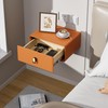 VICITON Modern Floating Nightstand with Solid Wood Drawer, Wall Mounted