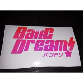 BanG Dream Holo Foil Holographic Pink Sticker Vinyl Decal Waterproof!