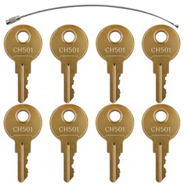 8PCS CH501 Replacement Keys – Compatible with Truck Tool Boxes, RVs, Trailers, Boats & Storage Locks, Keys for Toolbox Latch Lock Cylinders