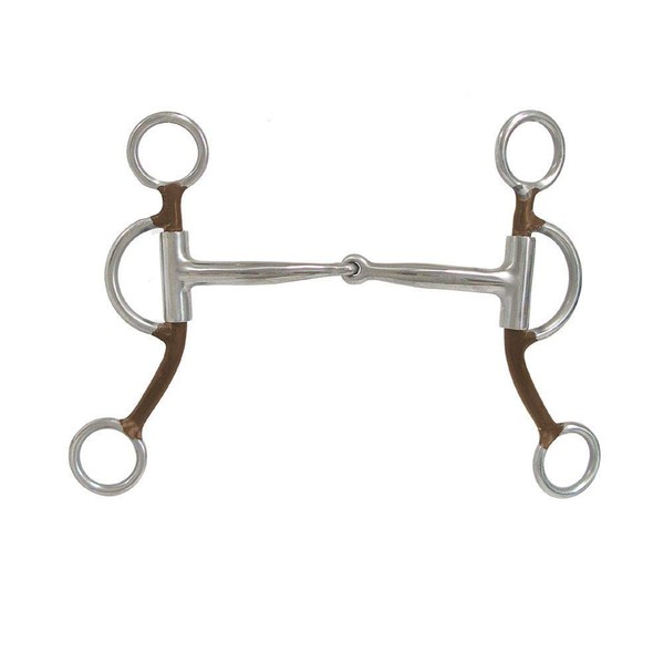 AJ Tack Wholesale Horse Reiner Training Bit Short Shank Sweet Iron Snaffle with Copper Inlay